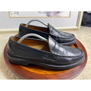 Alden Cape Cod Collection Black Leather Penny Loafers Vibram Gumlite USA 11,5 D